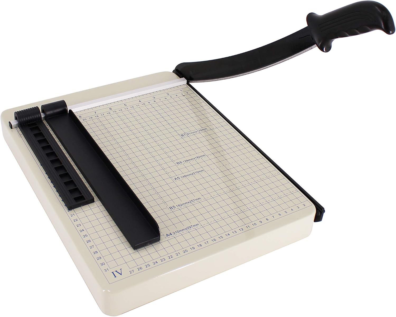 TEXALAN(R) Paper Cutter Guillotine 12" A4 Multi-Purpose Trimmer for Metal Sheet, Leather, Plastic Sheet, Non-Woven Fabric, 12 Sheets 80-Gram Paper