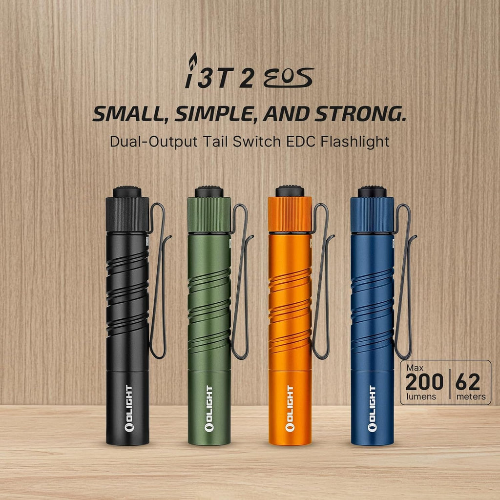 OLIGHT I3T 2 EOS Pocket Small EDC Flashlight (Black)