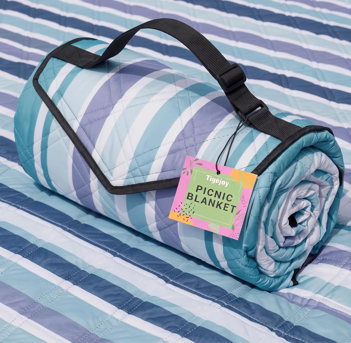 TigeJoy Beach Blanket Waterproof Sandproof Extra Large Picnic Blanket