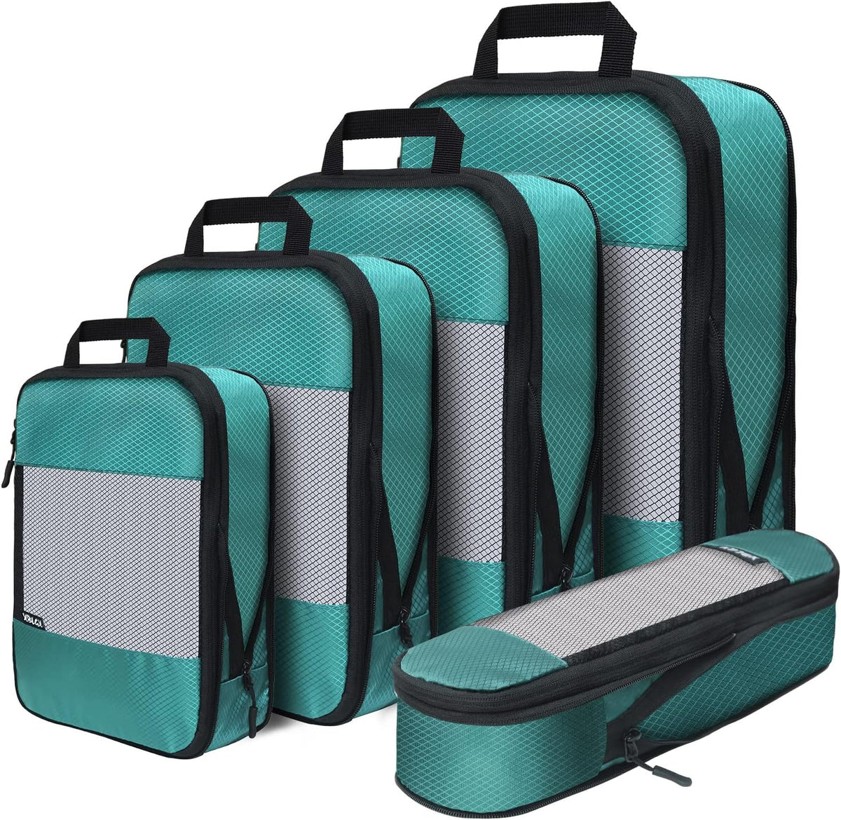 Compression Packing Cubes for Suitcases,5 Set Travel Essentials, Lightweight Luggage Organizer Bags, Travel Cubes for Carry on