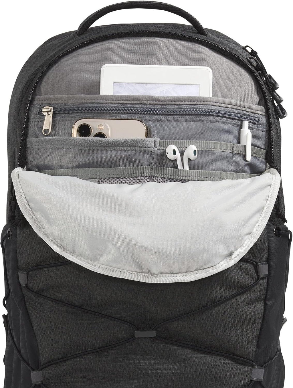 The North Face Borealis Laptop Pack, Asphalt Gy Lt Hth/TNF Blk-NPF, OSFA