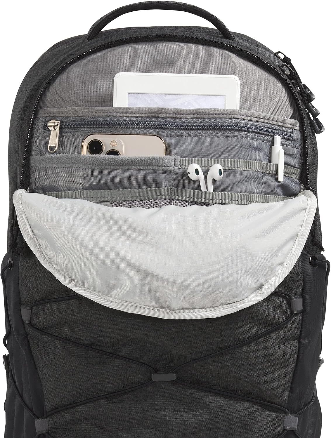 The North Face Borealis Laptop Pack, Asphalt Gy Lt Hth/TNF Blk-NPF, OSFA