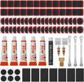 Zacro Bike Tire Repair Kit 91 PCS Vulcanizing Glue Stainless Tire Levers