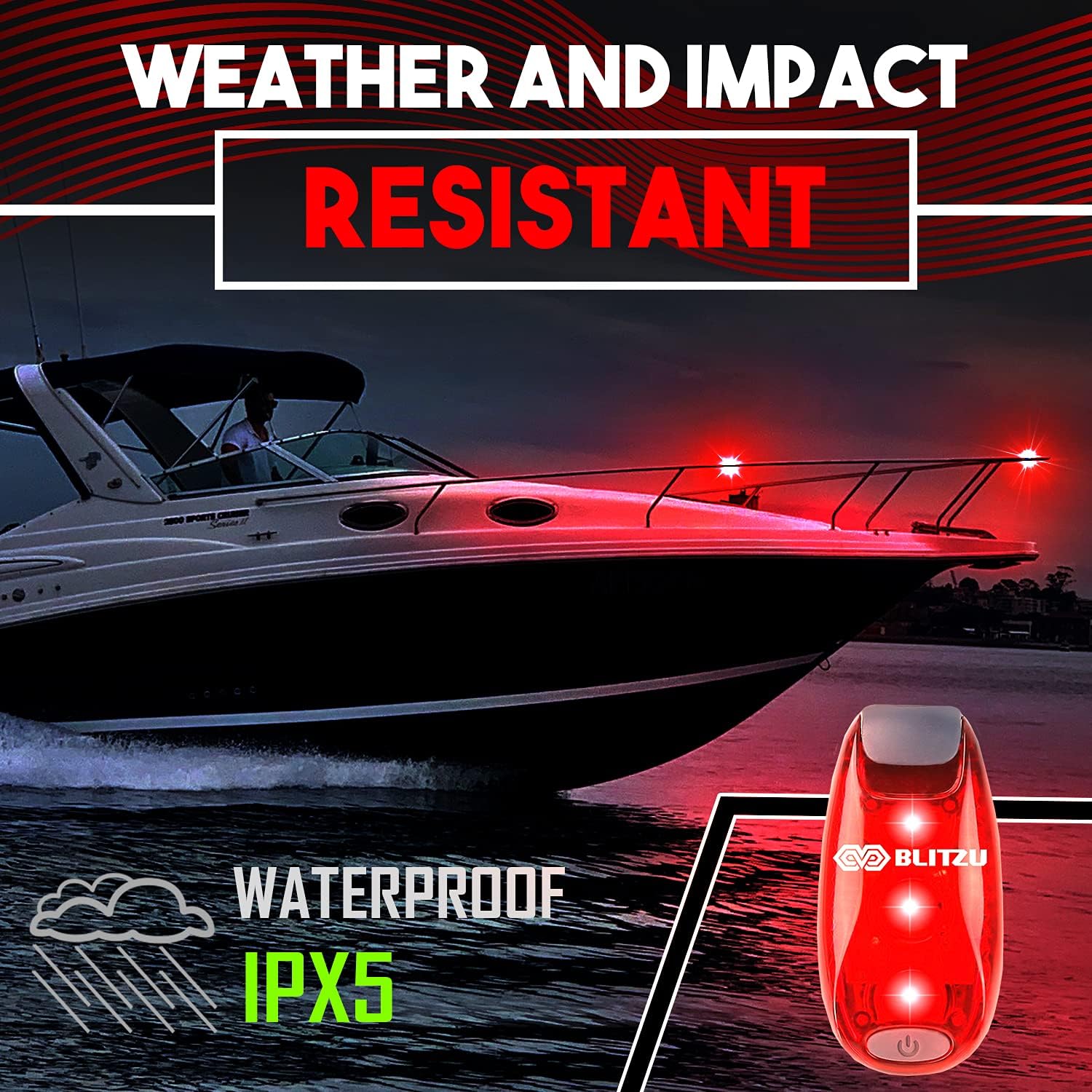 LED Safety Lights 4 Pack, Clip On High Visibility Strobe Light for Walk Run