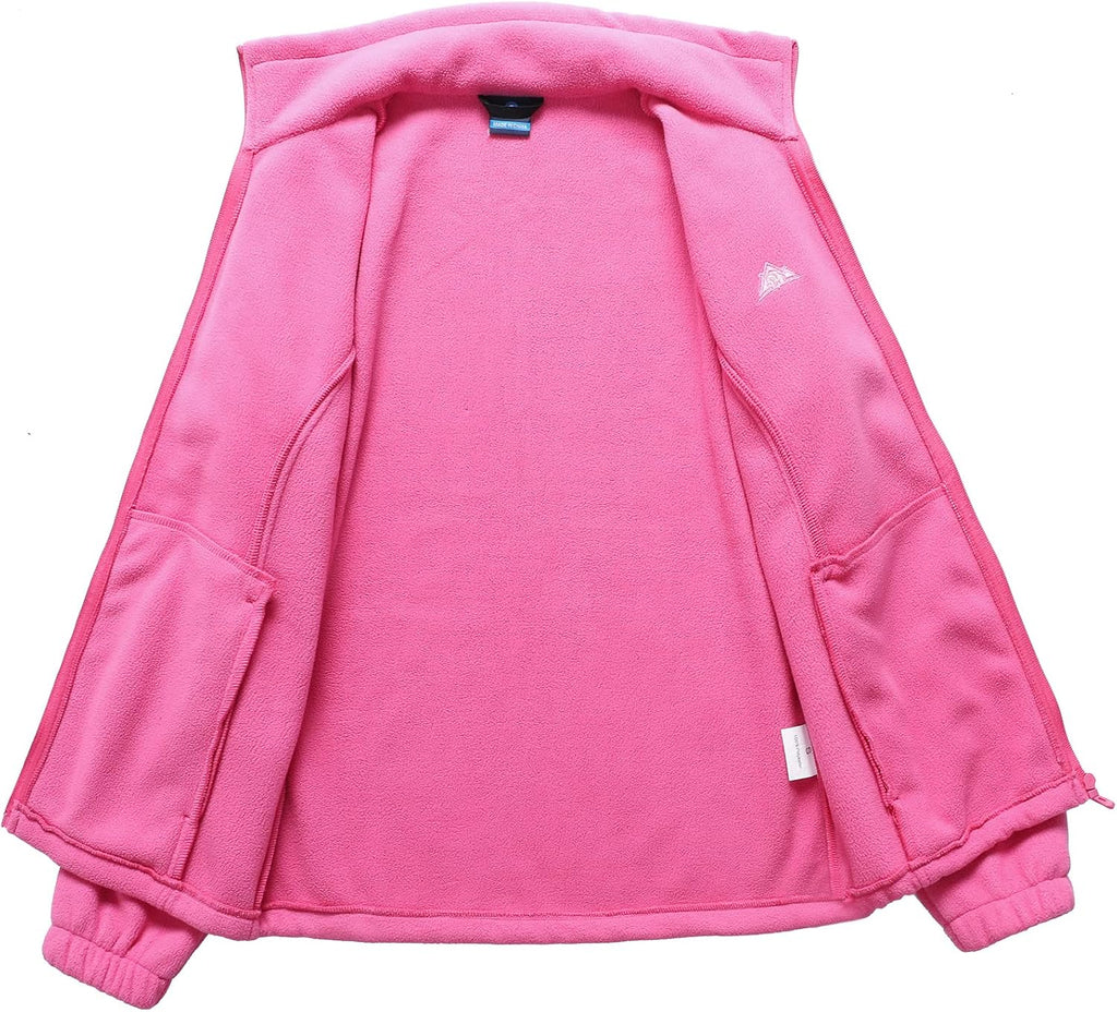 GIMECEN Women's Full Zip Soft Polar Fleece Jacket Outdoor Recreation Coat