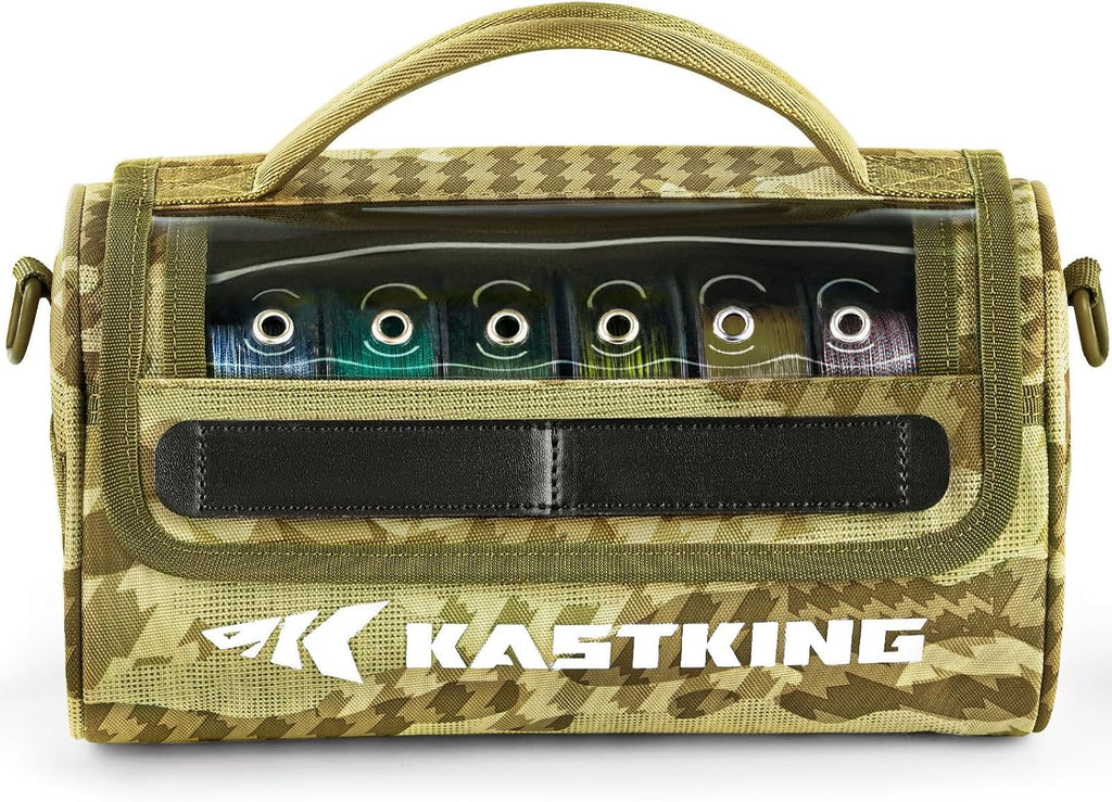 KastKing BaitSpace Line Bag Water Resistant Tackle Bag, Organize Spools