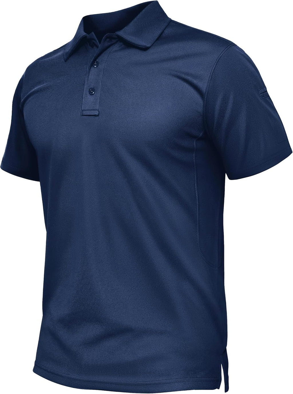 TACVASEN Mens Polo Shirts Short Sleeve Quick Dry Collared Shirt Performance Pique Polos for Athletic Tactical Golf Work
