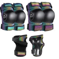 Adult/Kids/Youth Knee Pad Elbow Pads, Womens Skate Protective Gear Set 3 in 1 Knee and Elbow Pads Wrist Guards for Skateboard, Roller Skates, Skating, Scooter, Inline Skates, Cycling