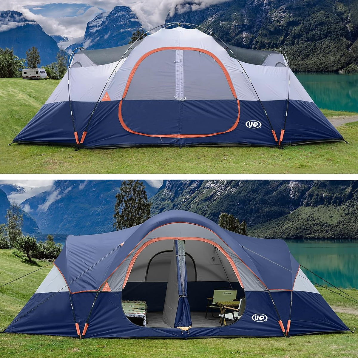 UNP 10 Person Tents for Camping Family Outdoor Camping Tent