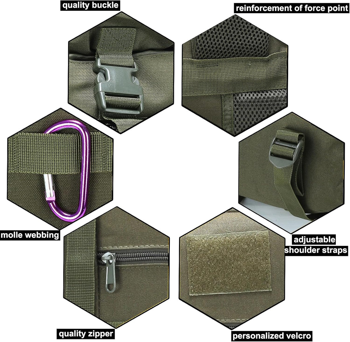 Hiking Backpack for Men 70L/100L Camping Backpack Military Rucksack Molle 3 Days Assault Pack for Climbing