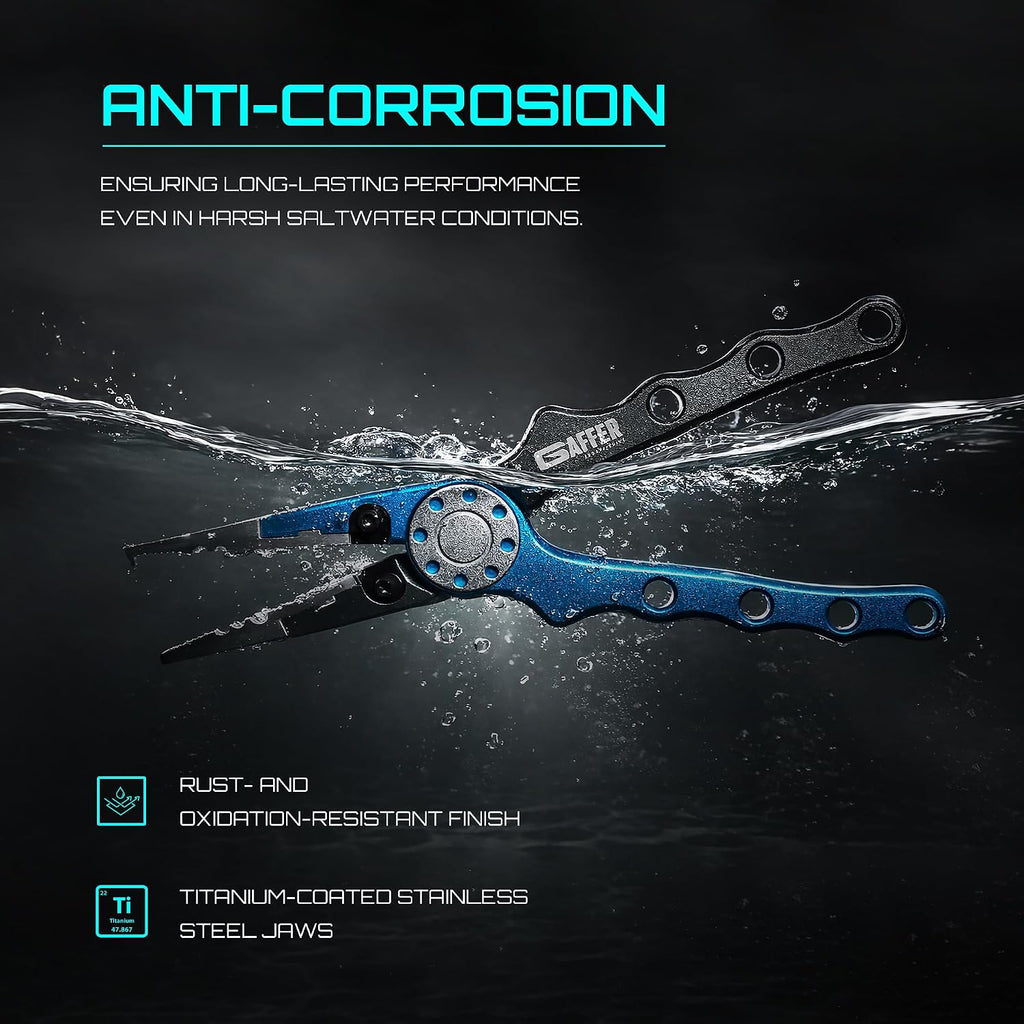 Gaffer Sportfishing Aluminum Pliers - Hook Remover & Line Cutter