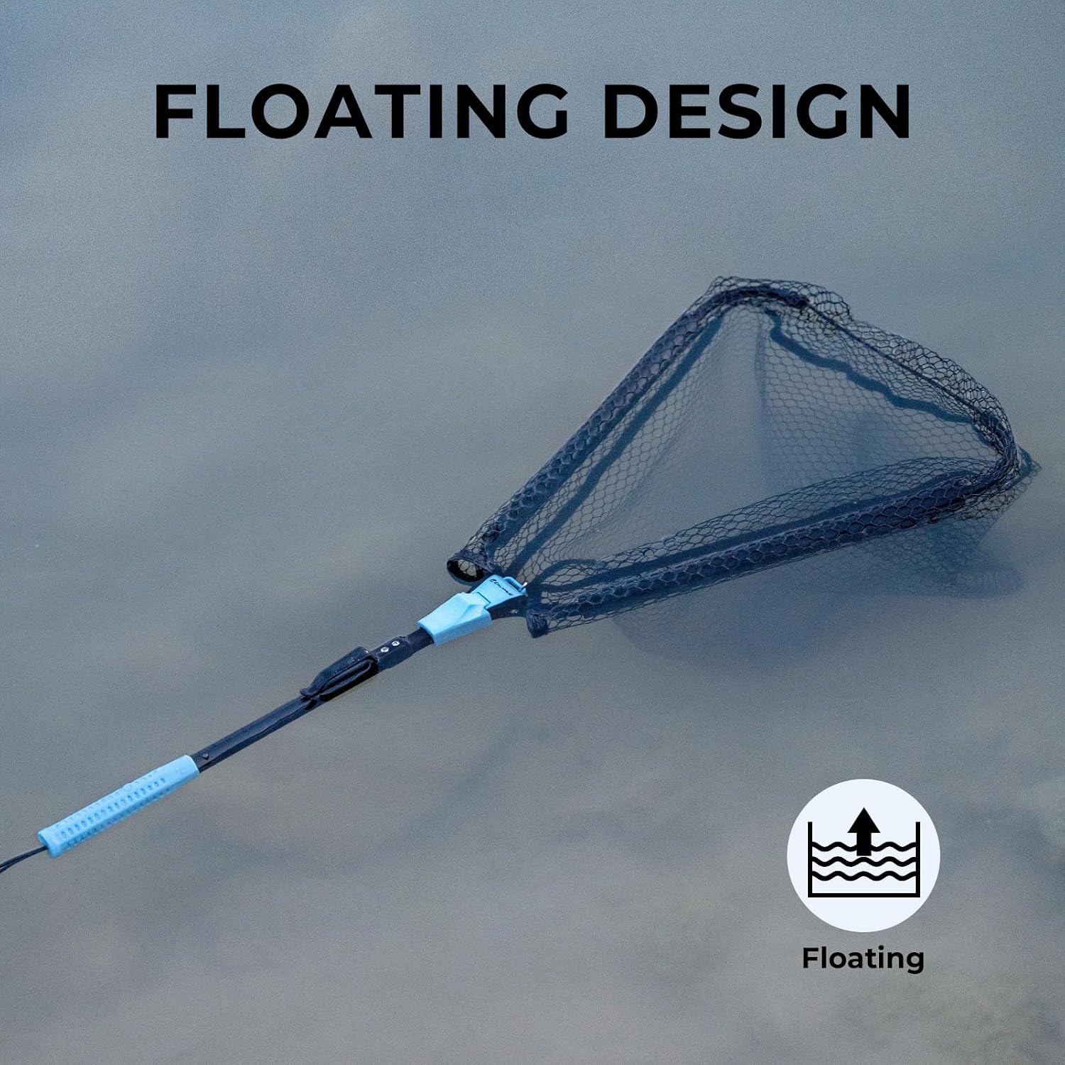 Calamus Triangle Fishing Net with Non-Slip Elastomer Handle