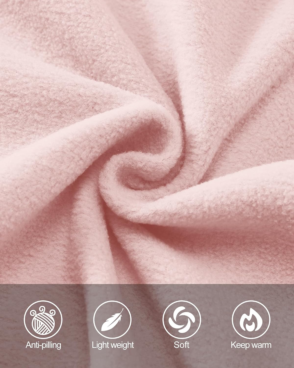 Outdoor Ventures Women's Lightweight Warm Polar Fleece Jacket Zip Up