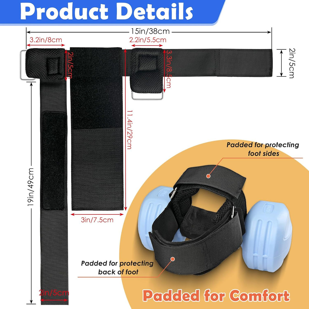 Dumbbell Foot Attachment, Thickening Monkey Feet, Adjustable Tibialis Strap