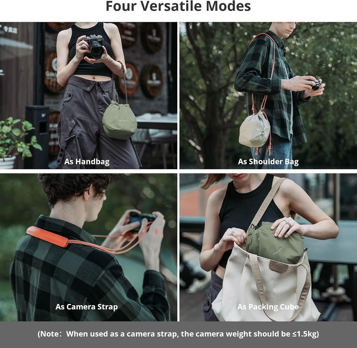 PGYTECH OneGo Drawstring Small Camera Bag Soft Cute Camera Pouch Handbag