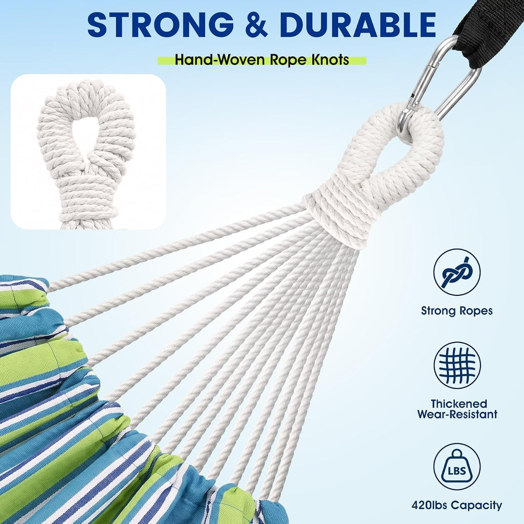 DeeprBetter Cotton Camping Hammock for Outside