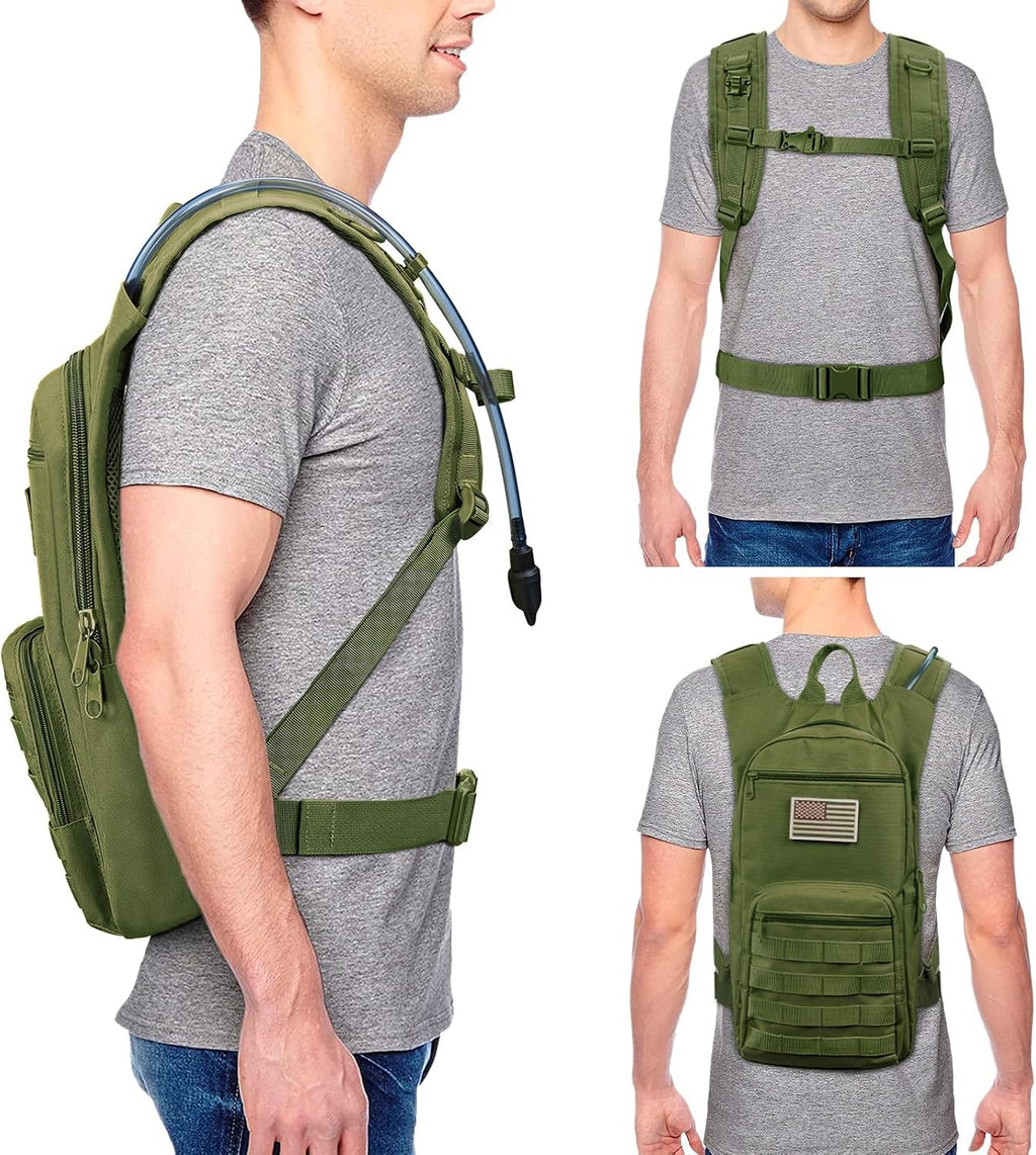 NOOLA Hydration Backpack, Tactical Water Backpack with 3L TPU Water Bladder