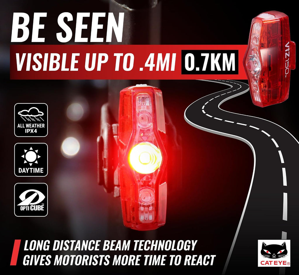 CATEYE ViZ USB Rechargeable Daytime Safety Light
