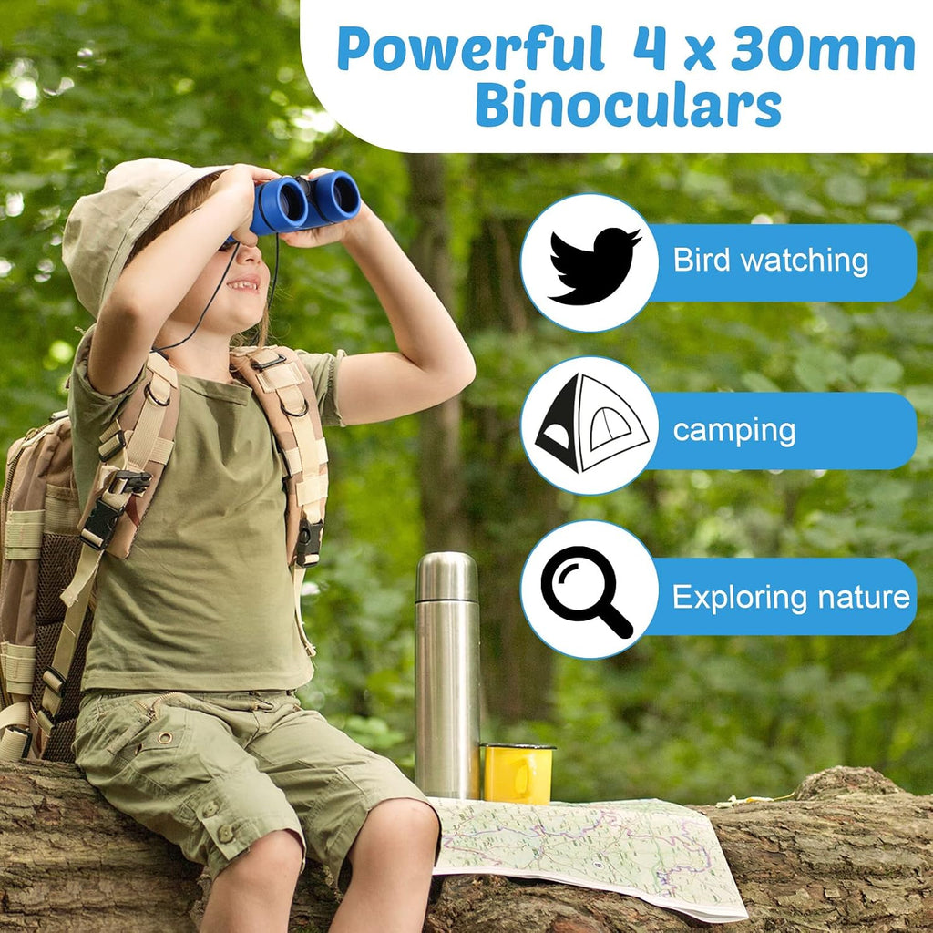 Yunsailing 12 Pcs Kids Binoculars, Shockproof Compact Binoculars,Classic