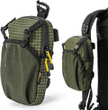 HIKEMAN Backpack Shoulder Strap Pouch - Smartphone Strap Pack,Waterproof Backpack Strap Pocket Attachment Bag for Hikers,Small Crossbody Bag Waist Pack for Sports Hiking Camping (Army Green)