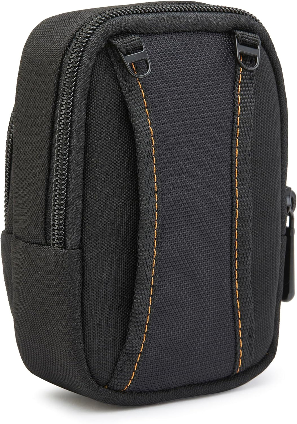 Amazon Basics Large Point and Shoot Padded Camera Case with Adjustable Shoulder Strap, Belt Loop, Interior Dimension 5.2 x 3.2 x 1 inches, Black