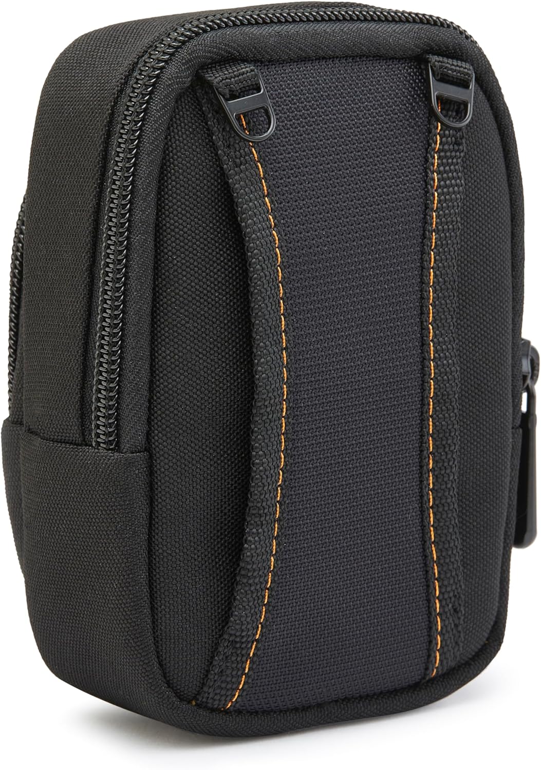 Amazon Basics Large Point and Shoot Padded Camera Case with Adjustable Shoulder Strap, Belt Loop, Interior Dimension 5.2 x 3.2 x 1 inches, Black
