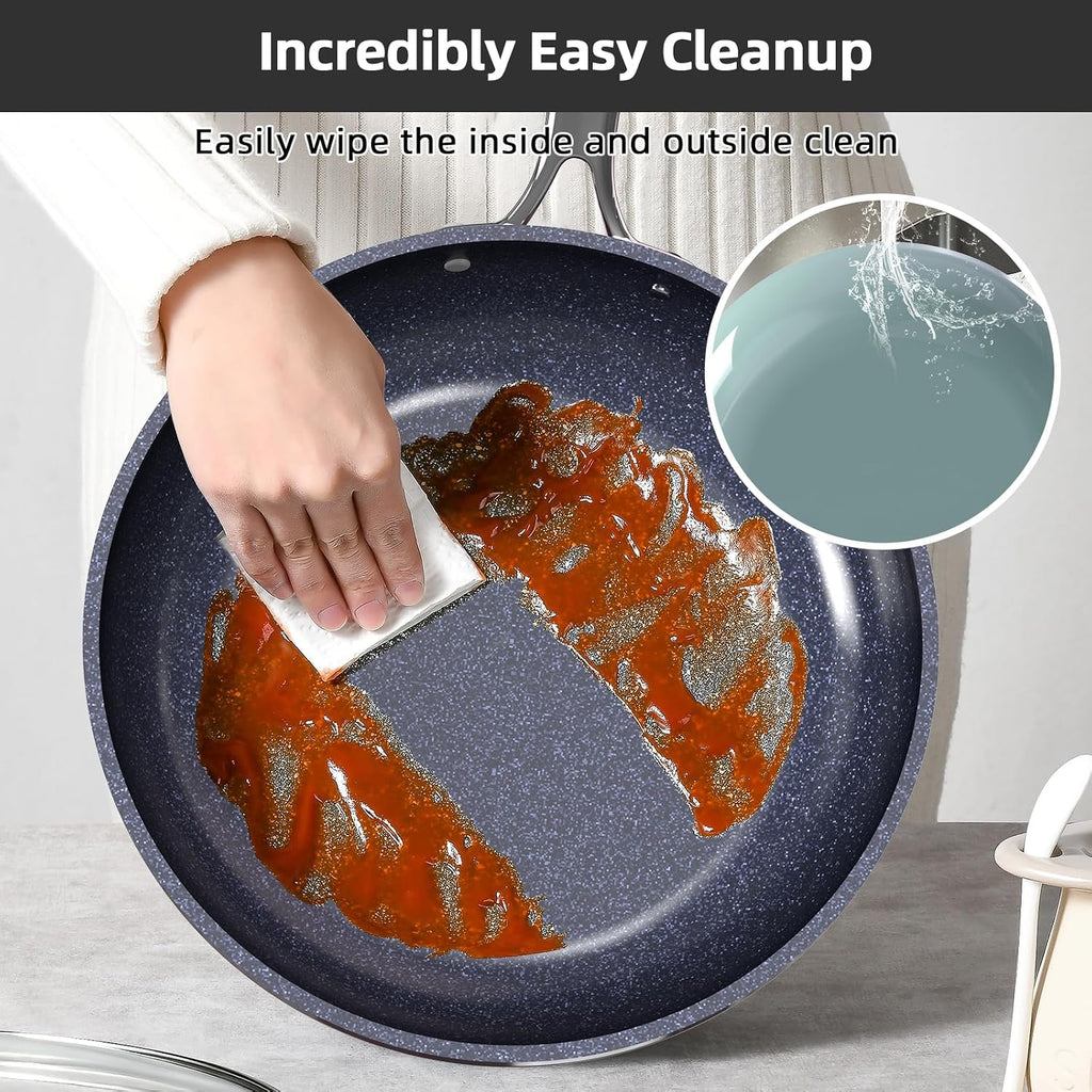 Nuwave Lux 13pc Forged Lightweight Nonstick Ceramic Cookware Set, PFAS-Free