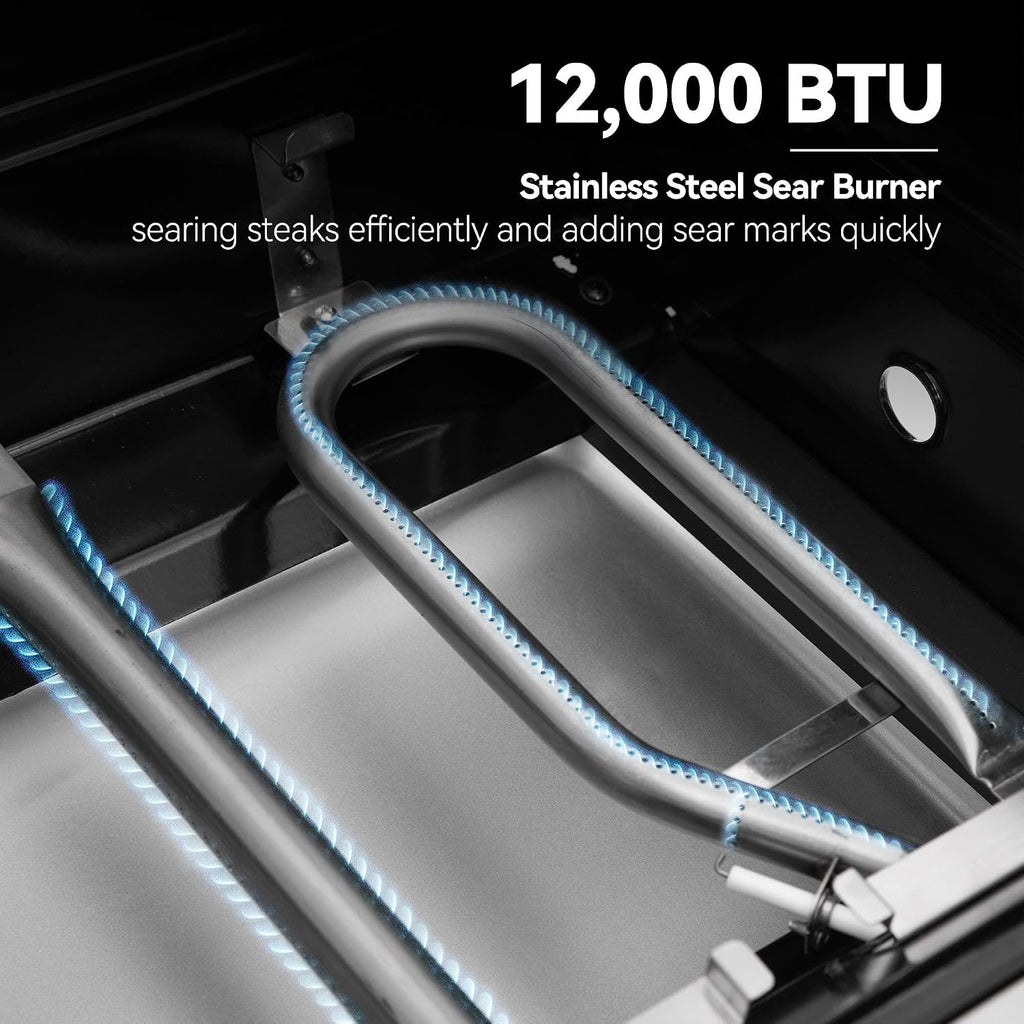 SG6002RC 6-Burner Gas Grill with Sear Burner Silver