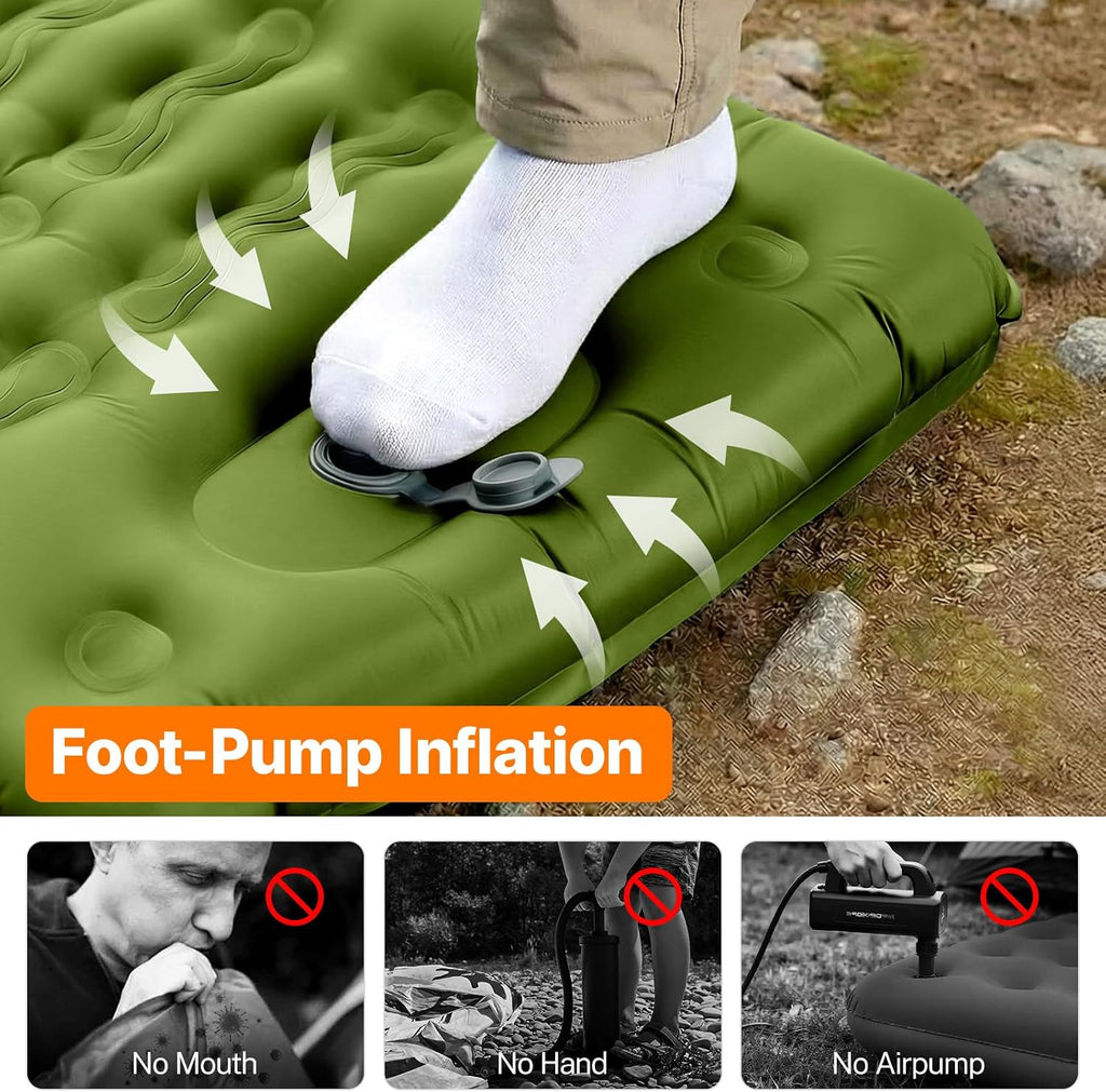 OGERY Sleeping Pad, Inflatable Camping Pad with 6" Extra-Thick