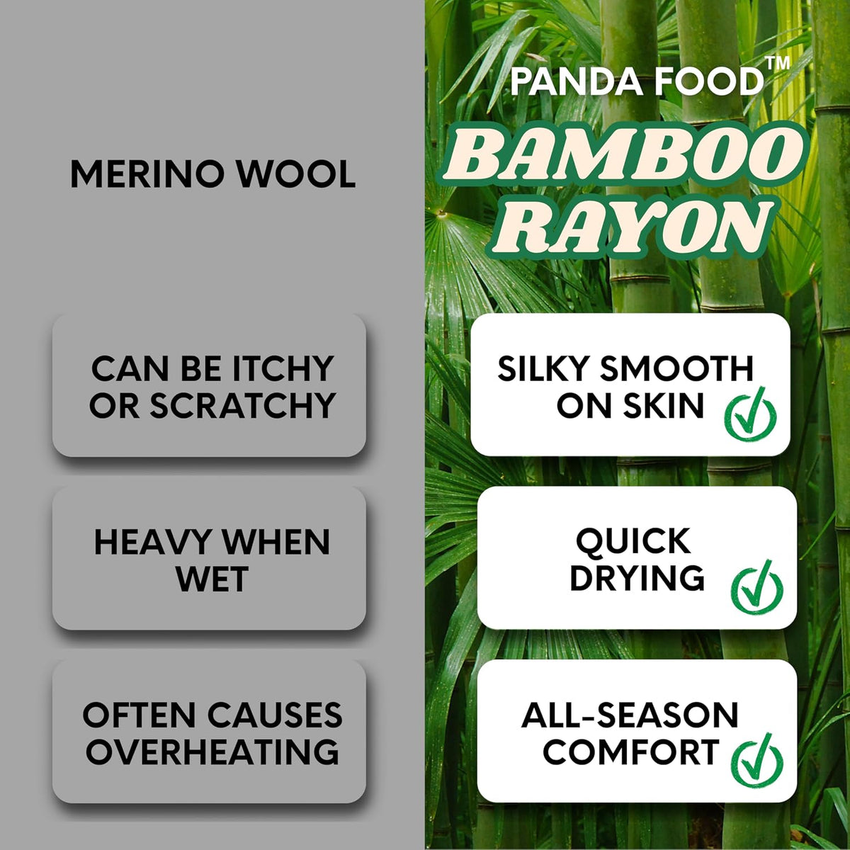 Bamboo Rayon Crew Hiking Socks | Premium Anti-Blister Warm Breathable | Cushioned for Sports | Men Women | 3 Pack