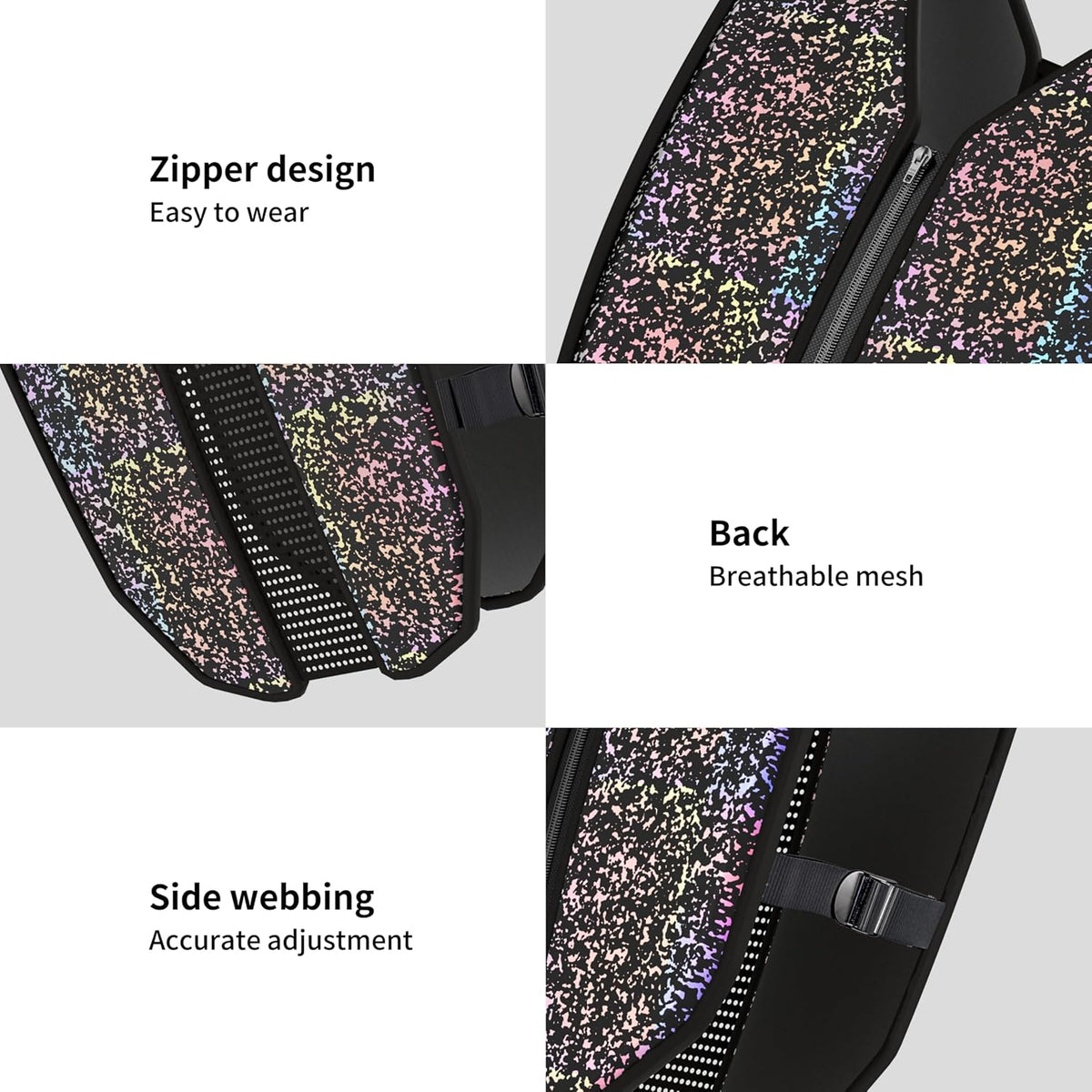 PROIRON Weighted Vest Soft Washable for Men Women 6.5lbs/11lbs/17.5lbs/22lbs,Fully Reflective Running Weight Vest,No Leakage Weighted Vest for Fitness,Workout,Weight Loss,Strength Training