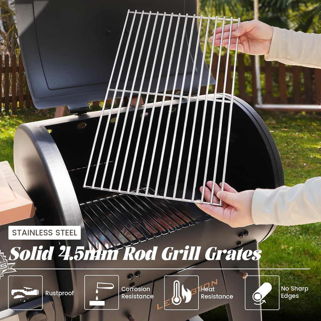 Warming Rack for Pit Boss Lexington Grill Cooking Grates Upper Grid Pitboss 500 540 Series Wood Pellet Smoker Replacement Parts Stainless Steel Grilling BBQ Accessory
