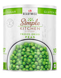 SIMPLE KITCHEN Freeze Dried Peas #10 Can, 17 Servings, Emergency Camping