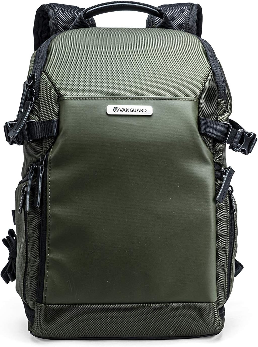VANGUARD VEO Select 37BRM Camera Backpack - Green, Rear Access, Multi-Access, 9.7" Tablet Storage, Tripod Carry