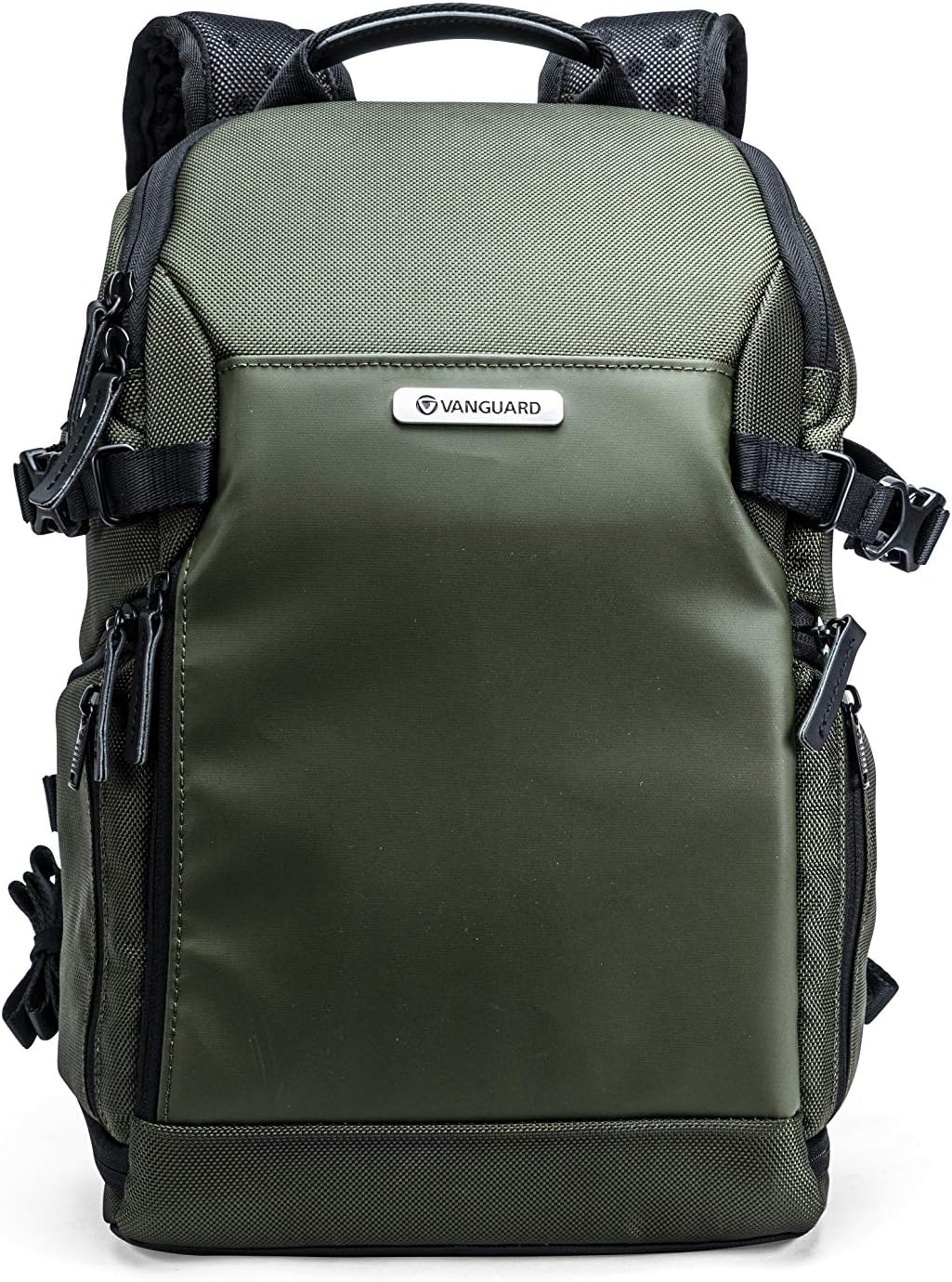 VANGUARD VEO Select 37BRM Camera Backpack - Green, Rear Access, Multi-Access, 9.7" Tablet Storage, Tripod Carry