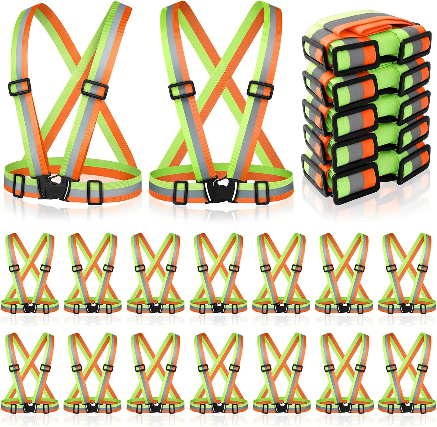 Hercicy Reflective Running Vests, Safety Vest Straps