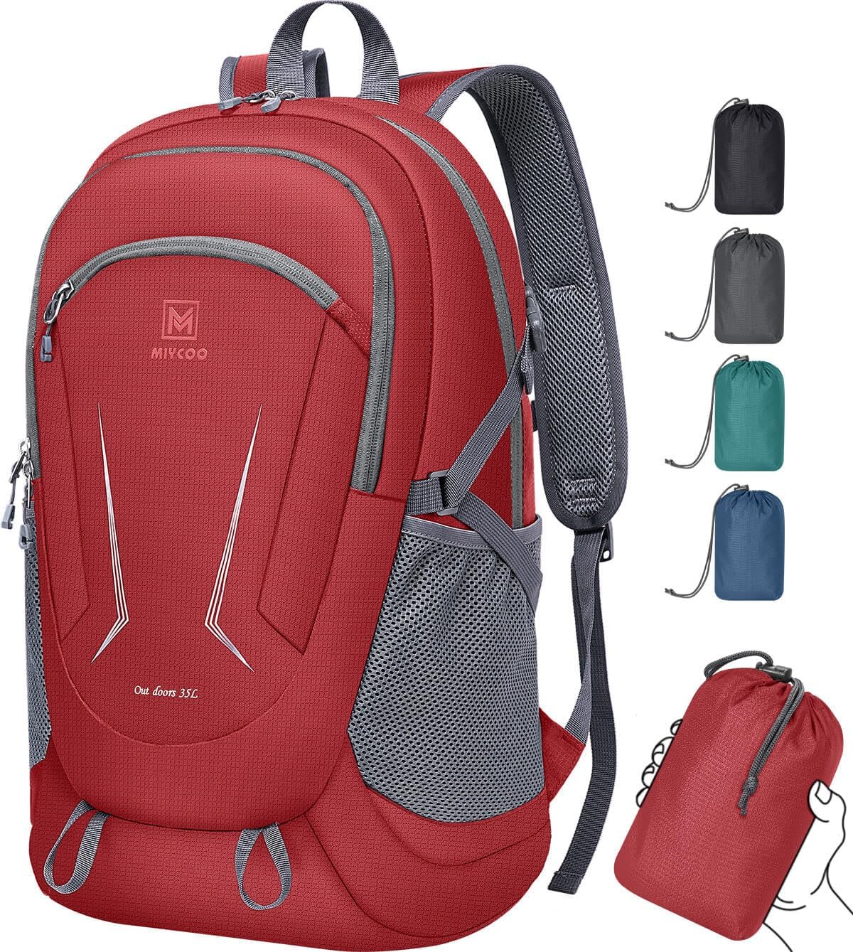 MIYCOO Ultralight Packable Backpack, 35L Waterproof Hiking Daypack