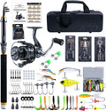 Goture Telescopic Fishing Rod and Reel Combo with PC Hard Shell Case