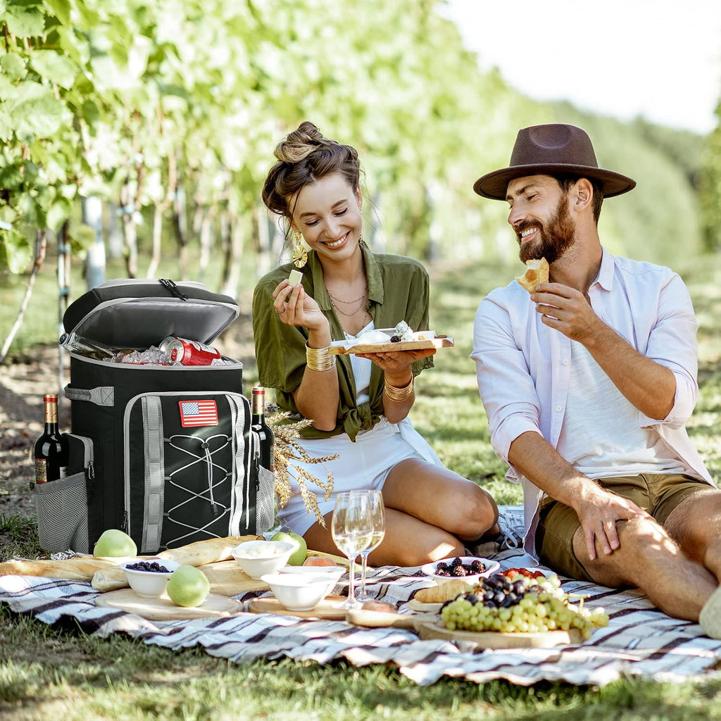 Maelstrom Cooler Backpack,50 Can Insulated Soft Backpack Cooler,Portable Lightweight Leakproof Cooler Bag,Large Capacity Beach Cooler,Waterproof Lunch Backpack for Men Women