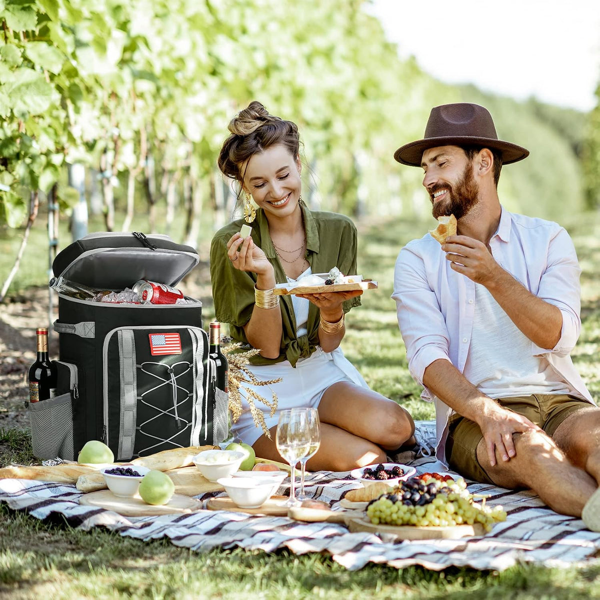 Maelstrom Cooler Backpack,50 Can Insulated Soft Backpack Cooler,Portable Lightweight Leakproof Cooler Bag,Large Capacity Beach Cooler,Waterproof Lunch Backpack for Men Women