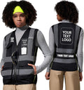 A-SAFETY High Visibility Reflective Safety Vest Customize Logo (XS-8XL)