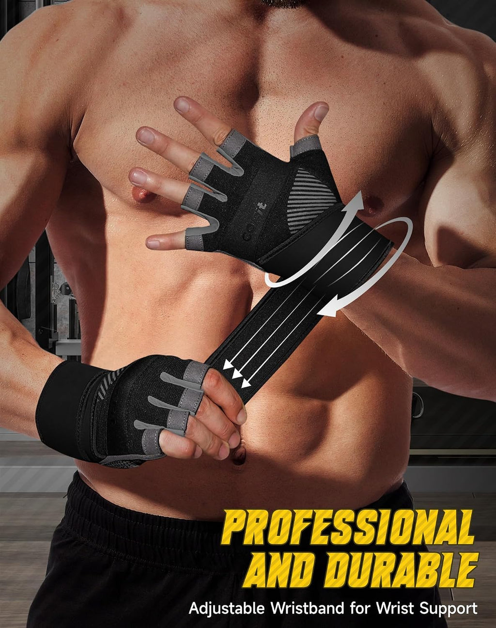 COFIT Breathable Workout Gloves, Antislip Weight Lifting Gym Gloves for Men Women, Superior Grip & Palm Protection for Weightlifting, Fitness, Exercise, Training