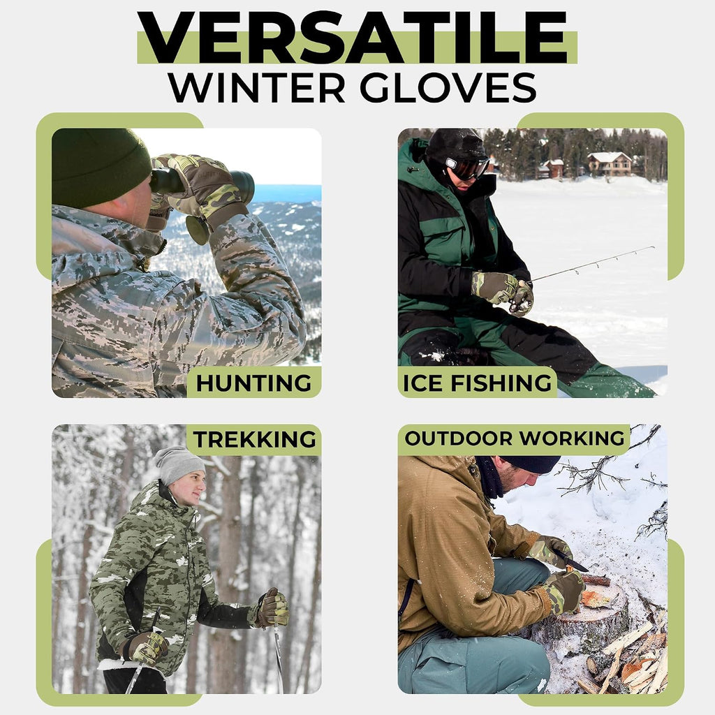 HANDLANDY Winter Work Gloves, 3M Thinsulate Waterproof Insulated Glove for Men Women