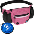 PetAmi Dog Fanny Pack, Treat Pouch for Dog Walking Training, Pink