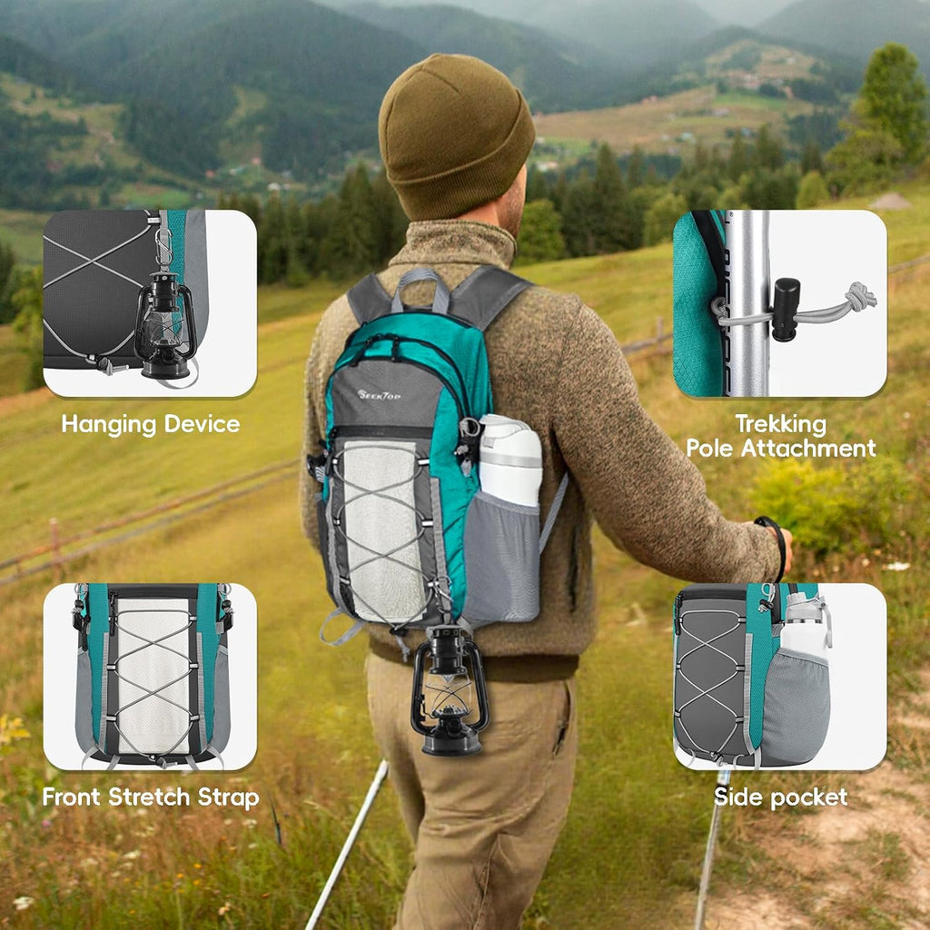 Seektop Packable Waterproof Hiking Backpack, 20L Lightweight Daypack