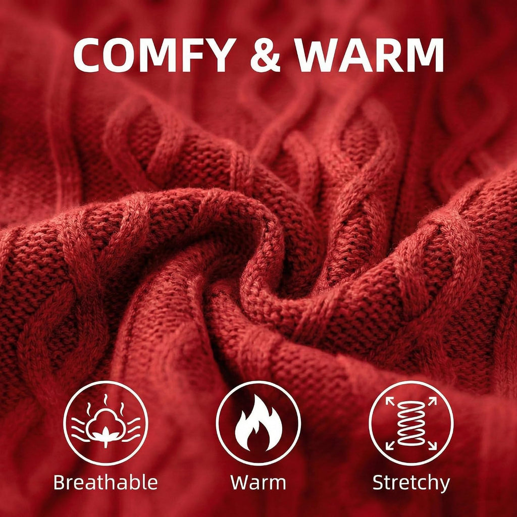 Small Dog Sweaters, Soft Knit Cold Weather Turtleneck Dog Clothes, Lightweight Warm Puppy Sweater for Chihuahua, Dachshund, Shih Tzu, Yorkie (Red, M)
