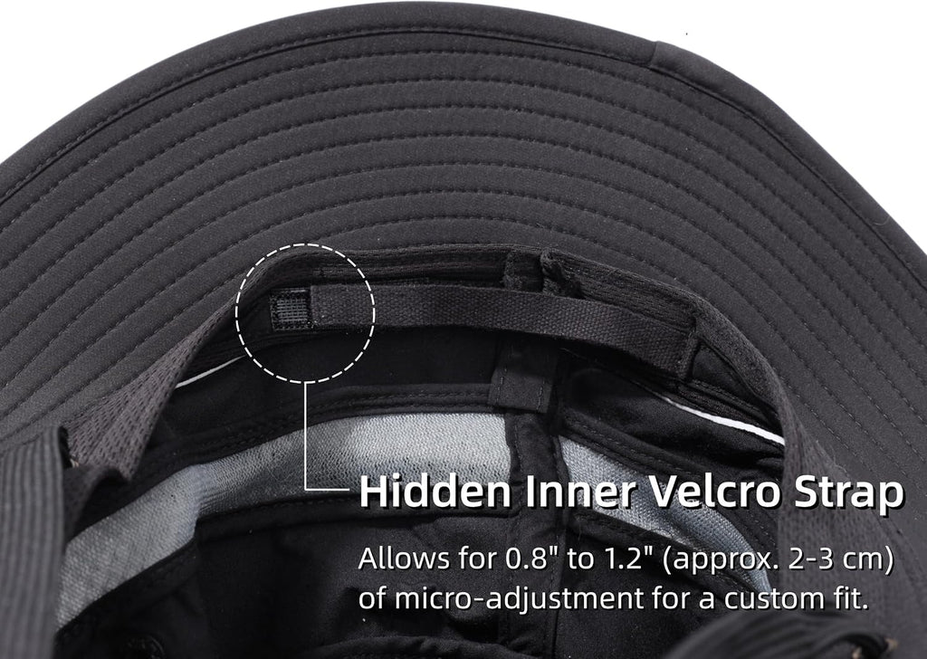 Connectyle Wide Brim Sun Hat for Men Women UPF 50+ Outdoor Cowboy Hat UV Protection Bucket Hat for Fishing Hiking Travel
