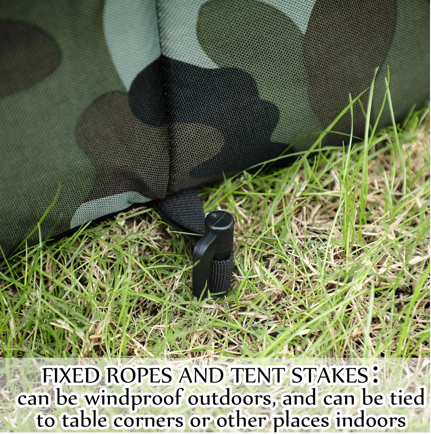 Soaoo 3 Pcs Cat Houses for Outdoor Stray Cats Shelter Weatherproof Outside House Indoor Foldable Pet Cave with Tent Stakes for Wild Animal Dogs(Camouflage Style)