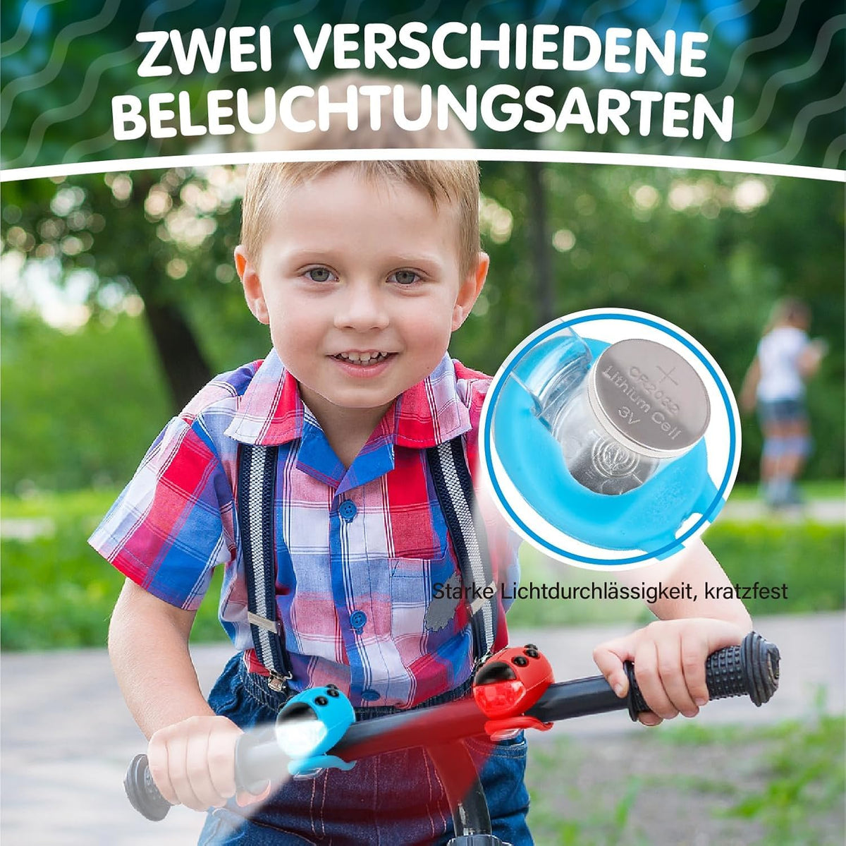 2 Pack Kid Bike Light, for Kids Scooter