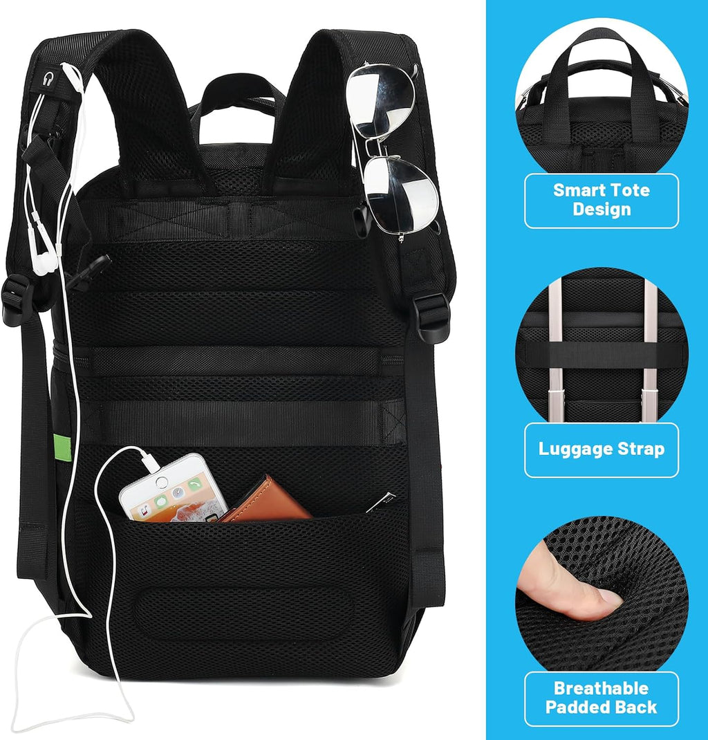 Insulated Cooler Backpack,Double Deck Leakproof Cooler Bag,Insulated Backpack Cooler Lunch Backpack for Men Women